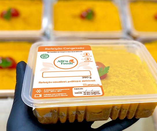 Rótulo de identificação para marmita