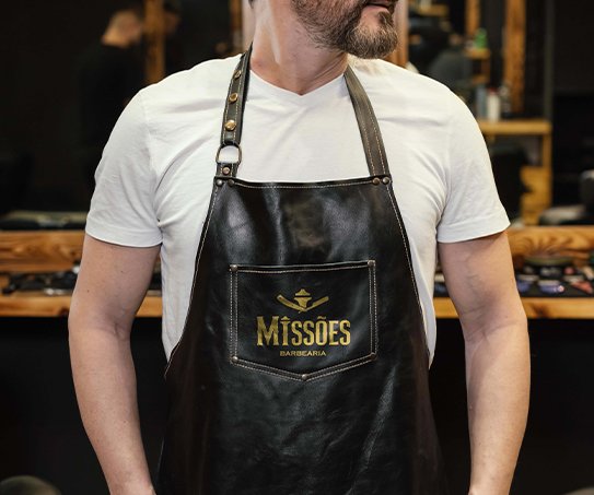 Marca aplicada em uniforme